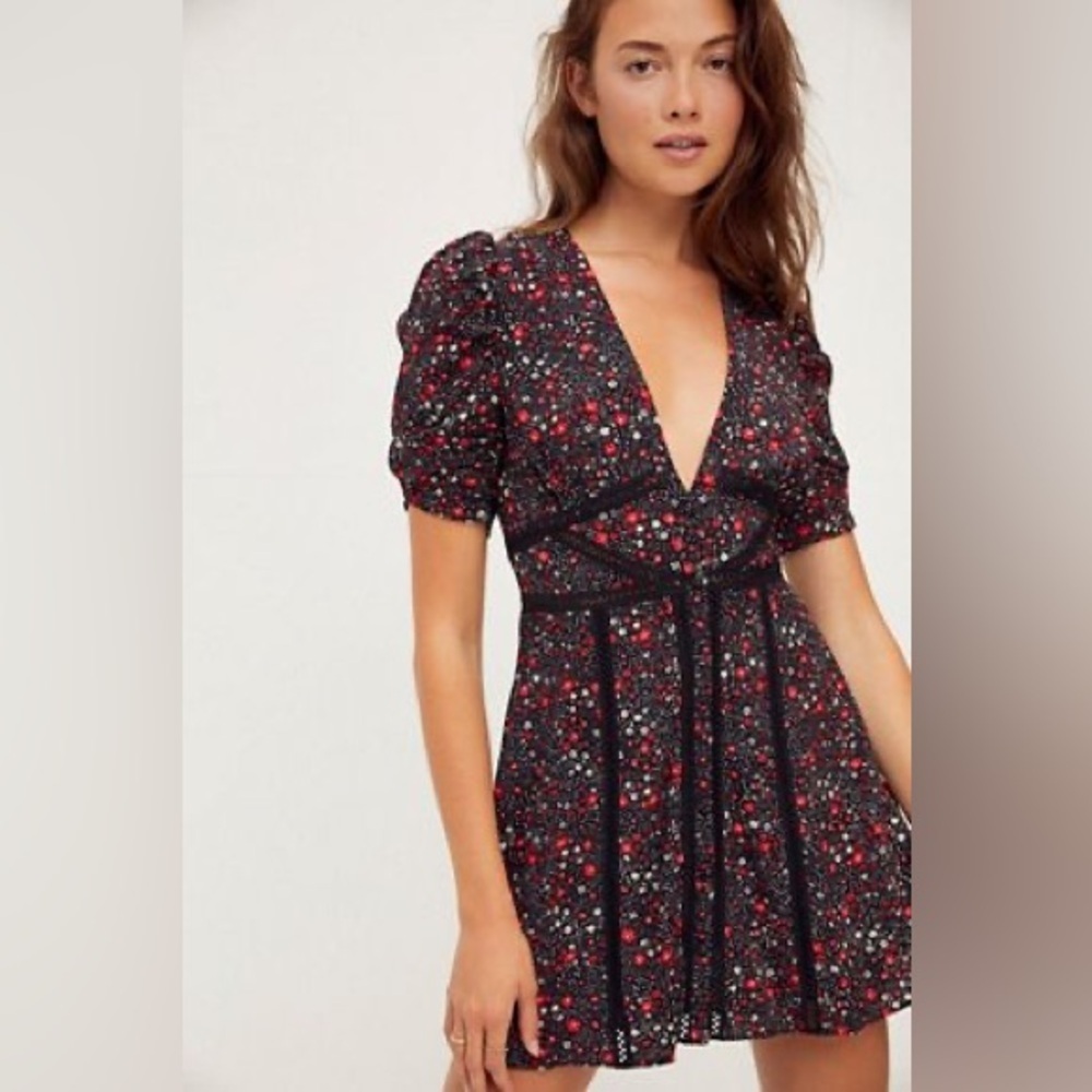 Free People Piece of Your Heart Mini Dress - Picture 2 of 9